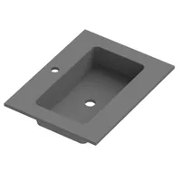 Håndvask Solid Surface Tenfors Alpin 60 cm Antracit